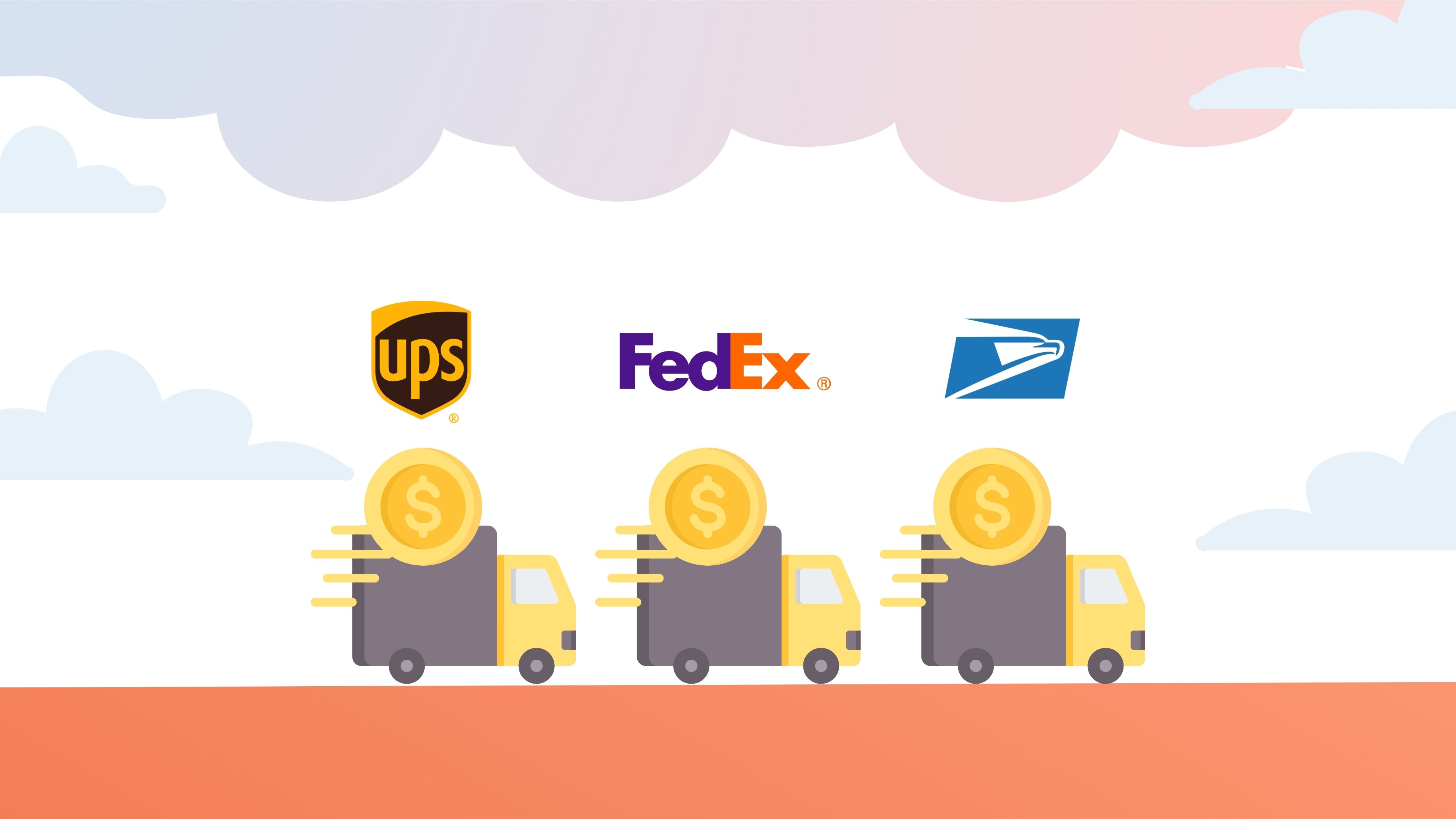 UPS, USPS, and FedEx overnight shipping options.